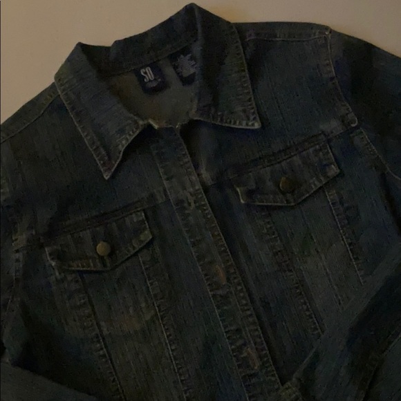 Jean Jacket by SO, Size Large - Picture 5 of 7